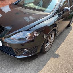 2012 seat leon fr tdi cr+ 170 black
85 miles with service history.
4 Goodyear tyres, alloys could do with fresh paint now.
Tinted windows n sun strip and rear lights.
Xenon headlights,
Sat nav, dab ect as it’s the cr+ so top spec.
badges, mirror covers and engine cover painted.
Standard other than painted bits and remap by jfs tuning with printout, really clean car inside and out. No rips or any major marks to the car other that slight mark from high kirb to front driver side corner bottom piece of bumper, had few little car park dinks removed by a mobile paint less dent remover.
Brake disks n pads changed after last mot.
Only reason for sale is I’m after an estate or van with more room but must have 5 seats.
Thanks
