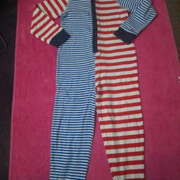 Marks and Spencer Boys Cotton Jersey Oneie 5-6 years.

Red, White and Blue Stripped