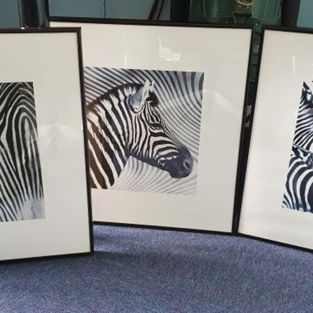 Three IKEA picture frames with prints in CH43 Wirral for £10.00 for