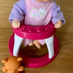 Used. 

Sainsburys baby doll and accessories 

Doll approx 18 cm

***Ruler not included***