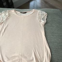 Peach top from Dorothy Perkins
Cap sleeve
Size 14