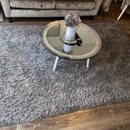 Habitat large grey fluffy rug 
230x160cm 
Good condition 
Only changing due to colour scheme