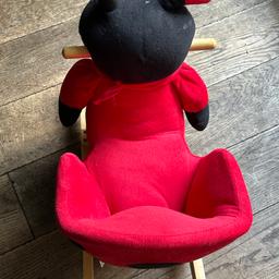 LADYBIRD Rocking Chair Ladybug on Wooden Rockers with Sounds 12 Months Plus up to 4 years old.

Press his leg for Ladybug sounds - bit like Gaston in Ben and Holly

From a smoke and pet free home.