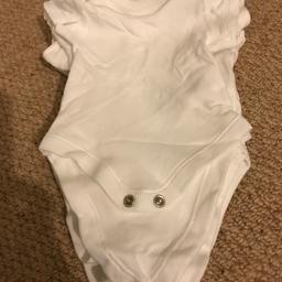 In Excellent Condition
Baby Newborn/ First Size vests ( M&S )
Marks & Spencer’s Good Quality Set of 7
Pure 100% Cotton
Only £4