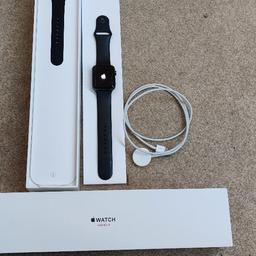 Here I'm selling my Apple Watch Series 3 42mm (GPS + Cellular) - Space Grey used a few times only.
This is the cellular version!

Price is for collection only!
If you want me to ship it to you, add £6.95 on top of the price (UK only).

Serial number recorded to protect you and me.