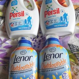 2 persil non bio 38 washes
2 lenor outdoorable 55 washes

10.00 for all 4