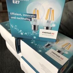 2 LED Fadenlampe E 27, 7 W = 60 Watt