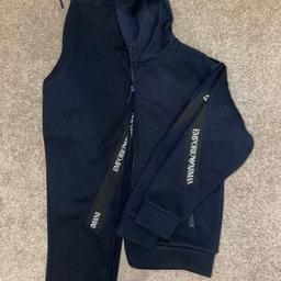 Navy blue Armani tracksuit age 8. Excellent condition only worn a couple of times.

Collection or local delivery