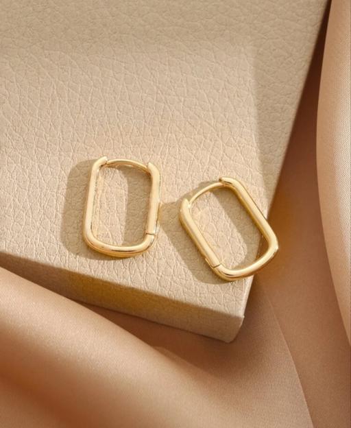 Buy & Sell Greater Manchester Rochdale - Photos for Square Hoop Earrings. Gold Plated