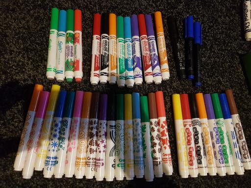 Buy & Sell Nottinghamshire Ashfield - Photos for 40 mixed Crayola markers (used)