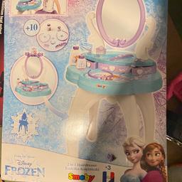 A playmat, frozen dressing table with some accessories missing and a roll along musical. Sensible offers will be considered.