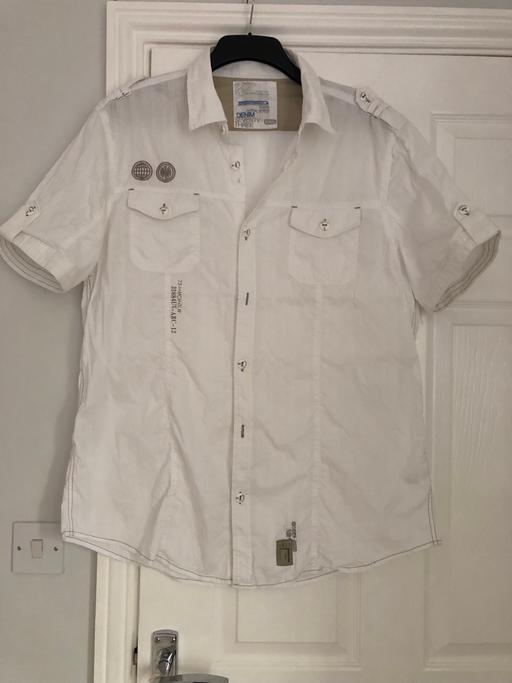 Buy & Sell Hertfordshire North Hertfordshire - Photos for White Casual Short Sleeved Shirt - Size XXL