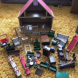 Sylvanian Family bits and pieces. Sold as is .PLEASE NOTE THE LITTLE RED SLIDE IN THE PHOTO  IS NOT INCLUDED !!
COLLECTION ONLY FROM B62.