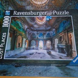 Ravensburger Puzzle "Lost Places" mit Motiv No. 17 102 6, 1000 Teile. Das Puzzle wurde nur einmal benutzt, ist vollständig und hat eine Größe von ca. 70 x 50 cm. Der Karton und die Teile sind alle intakt, keine Knicke. Nichtraucher Haushalt. Versand incl. Verpackung möglich. Da Privatverkauf keine Garantie oder Gewährleistung