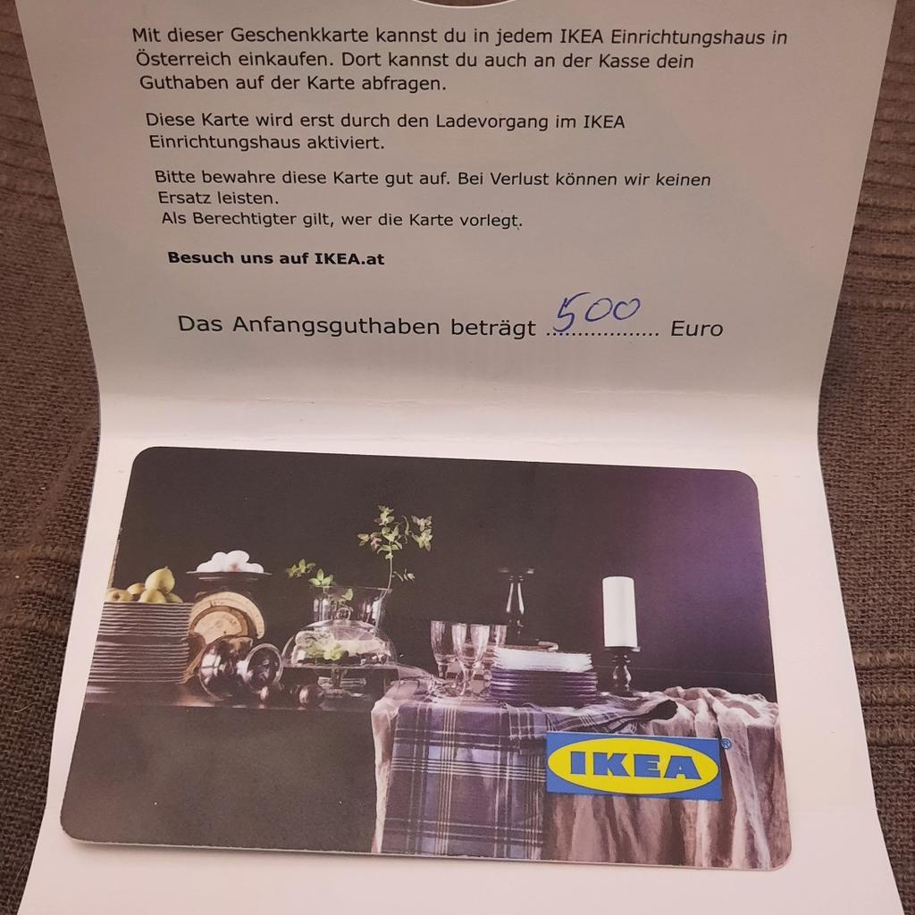 ikea Geschenkkarte Gutschein 500 euro in 1220 Donaustadt für € 450,00 zum Verkauf Shpock AT