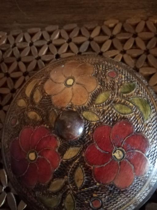 Buy & Sell West Midlands Dudley - Photos for Decorative wooden trinket pot**REDUCED **
