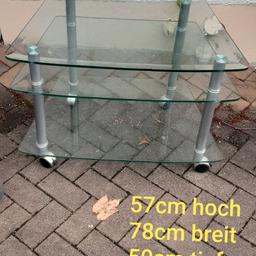 Tv Tisch aus dickem Glas