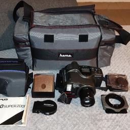 Olympus AZ-330 Super zoom Film Camera with Case + accessories good working