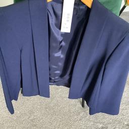 Worn few hours at wedding.  Navy perfect condition   Worn over dress but looks good with jeans.  As new. Buyer didn’t collect