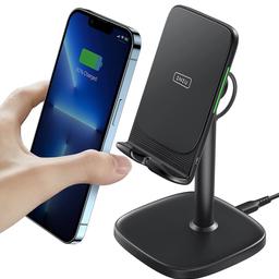 INIU 2 in1 Wireless Charger & Phone Stand, 15W Fast Wireless Charging Adjustable Desk Holder with Sleep-friendly Adaptive Indicator Support For iPhone 14 13 12 11 Pro mini Max XR Samsung Google LG etc

For【iPhone】Apple iPhone 14, iPhone14 plus, iPhone14 pro, iPhone 14 pro max, iPhone 13, iPhone 13 Pro, iPhone 13 Pro Max, iPhone 13 mini, iPhone 12, iPhone 12 Pro, iPhone 12 Pro Max, iPhone 12 mini, iPhone 11, iPhone 11 Pro, iPhone 11 Pro Max, iPhone SE 2 gen, iPhone X, iPhone XS, iPhone XS Max, iPhone XR, iPhone 8, iPhone 8 Plus; 【SAMSUNG】Samsung galaxy S23 Ultra / S23 / S23+ /Samsung galaxy S22 Ultra / S22 / S22+ / S21 Ultra /S21+ / S21 / S20 Ultra / S20+ / Z Flip / S10 / S10+ / Note20 / Ultra / Note10 / Note10+ / Note9 / S9 / S9+ / Note 8 / S8 / S8+ / S7 Edge / S7 / Note5 / S6 ;【Pixel】and other Wireless Charging-Enabled Phones, For ALL wireless charge-enabled devices like cellphones [iPhone, Samsung, Google, Huawei, Xiaomi, LG etc.