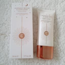 For sale this Charlotte Tilbury Overnight Bronze&Glow Mask. I tried this around 4 times but my skin is very sensitive and its not for me. I opened  this around 3 months ago. 50ml minus what I used.