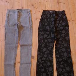 Jeans hellgrau von Only, Stretch (stellenweise etwas ausgeleiert), W26, L34: 3€
Stoffhose grau-schwarz von Boris G., Gr. 34: 5€
Abholung oder Versand je für 2, 10 als Warensendung oder 2, 85 als Maxibrief