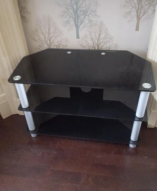 Buy & Sell West Midlands Birmingham - Photos for Black Glass Tv Stand 3 Tier