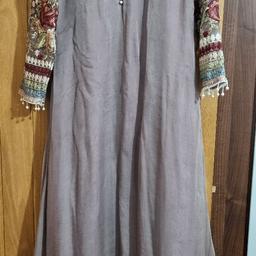 Mauve dress approx 51inch length
Size 10-12
Trouser dupatta and belt included

No time wasters please