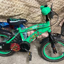 Boys ninja turtles bike. Free for collection has a few marks but still functions