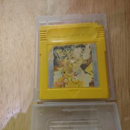 Pokemon yellow for gameboy been tested and works fine, sticker on front a bit worn. Collection only.