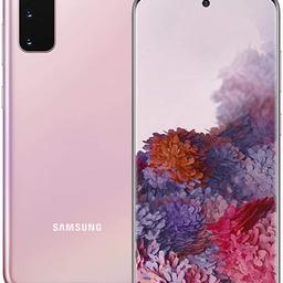 selling my Samsung s20 in pink has a crack around the camera but don't effect it can send pics of it if u want to see it also has a scratch on front screen but can only see it when it's locked others then that it's all in work orders 100 ono