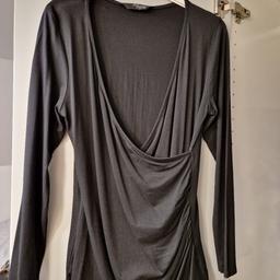 JANE NORMAN Long sleeve black top for sale size 16 but will definitely fit size 14 worn once