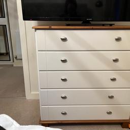 Chest of 6 drawers, no longer needed, in very good condition. 92cm high, 84cm wide, 41cm deep. Collection only evenings after 5pm or Saturday.