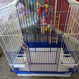 Bird Cage for sale
Good condition
(signs of wear)
Comes with toys, ladders, perch & feeders

Collection WV11