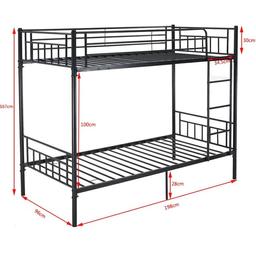 metal bunkbeds no mattreses in good condition. can be dismantled