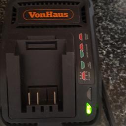 VonHaus battery Charger good used condition (no battery supplied) cash on collection please .