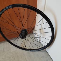 shimano 26 inch mountain bike rear disc wheel, quick release alloy wheel, takes 8 speed shimano cassette, runs true and ready to fit bike.
£40 no offers