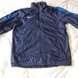 nike shield jacket. Excellent condition. Size medium. First to see will buy. See photos for condition, size and materials. I can offer try before you buy option but if viewing on an auction site viewing STRICTLY prior to end of auction.  If you bid and win it's yours. Cash on collection or post at extra cost which is £4.55 Royal Mail 2nd class. I can offer free local delivery within five miles of my postcode which is LS104NF. Listed on five other sites so it may end abruptly. Don't be disappointed. Any questions please ask and I will answer asap.