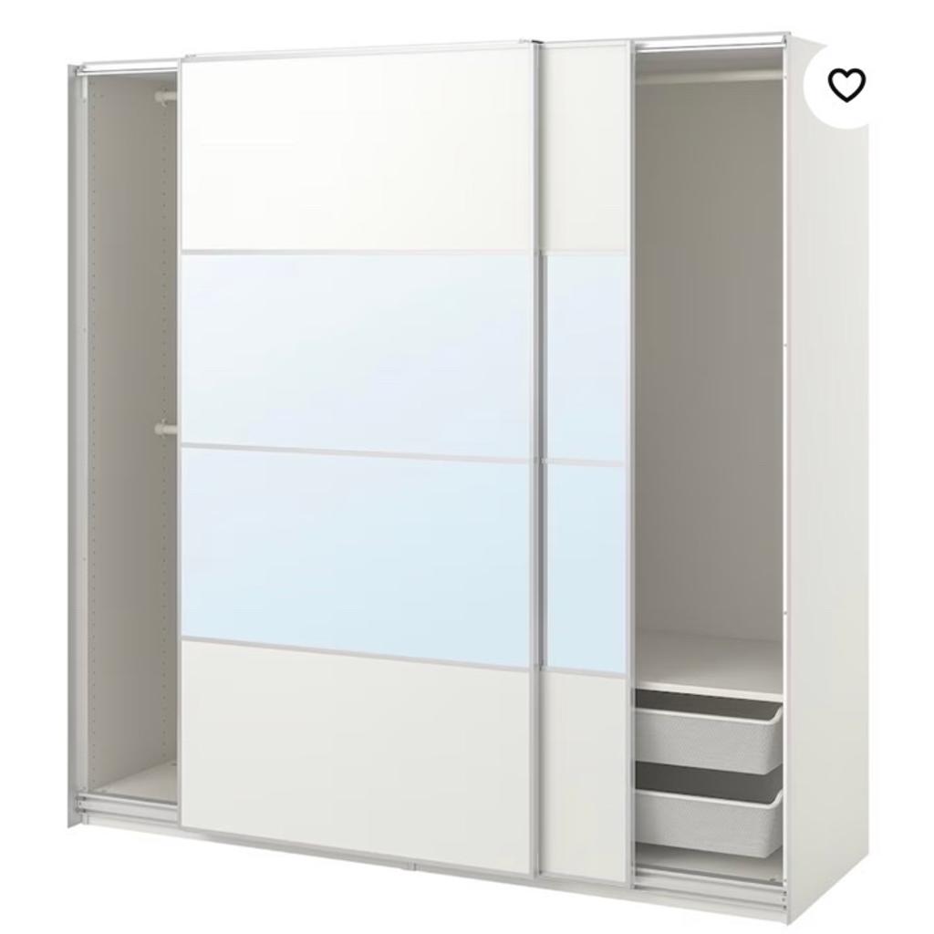 IKEA PAX MIRRORED Wardrobe doors in E14 Hamlets for £60.00 for sale