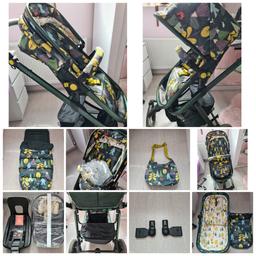 Cosatto Giggle Quad I-Size Travel System Bundle-Into The Wild
Used an year, in very good condition, there are only a few scratches on the chassis but nothing major
The bundle includes:
-Cosatto Giggle Quad Chassis
-Cosatto Giggle Quad Carrycot
-Cosatto Giggle Quad Seat Unit
-Cosatto Giggle Quad Port i-Size Car Seat
-Cosatto Giggle Quad Car Seat -Adaptors and Raincover
-Cosatto Giggle Quad Port PLUS I-Size Base-
-Cosatto Changing Bag Into The Wild
The stroller itself is sturdy and comfortable both for the parent and the child
The colorful design guarantees you will be noticed everywhere :)
Collection only from Cheshunt, EN7