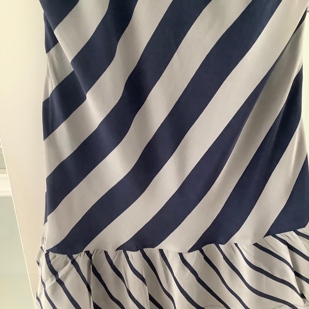 A pretty stripe dress in grey and blue in perfect condition.can collect or send