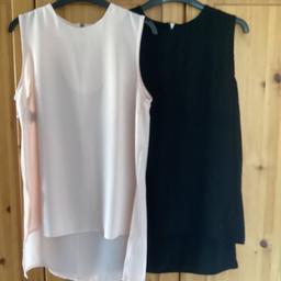 Atmosphere
Two sheer sleeveless tops
Size 12
One black
One pink
Zip back neck detail
Longer back than front
Collection or postage available
