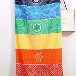 Chakra yoga mat can be used as mat or decoration bought extra mat and not needed