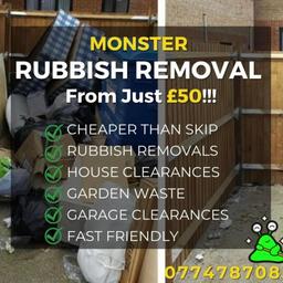 Pleas provide pictures to 07747870854 for free quote 

Professional Waste & Rubbish Removal From Just £50.00!
Waste Carrier Licence Number: CBDU439505