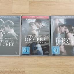 Hallo zusammen,

ich verkaufe die drei Teile von Shades of Grey auf DVD als Set. Sie sehen aus wie neu und funktionieren einwandfrei.

Abholung oder Versand zzgl. Versandkosten 1,95 Euro

Kein Umtausch oder Rücknahme da Privatverkauf