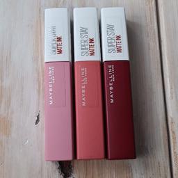 New Maybelline Superstay Matte Ink Liquid Lipstick make up cosmetic❗️ £6 each❗️
On the other sites
Please ask about availability first.
Collection Liverpool or postage available
Please have a look on my other items