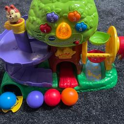 Comes with 4 coloured balls, lights up and has interactive play functions e.g learn to count