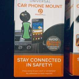 3 x car phone mounts 
Universal 
£10 for all 3