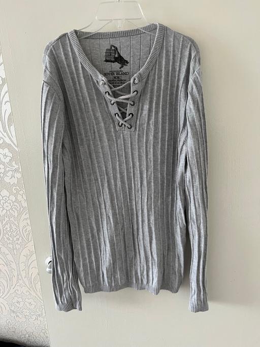 Buy & Sell West London West Kensington - West London - Photos for River Island Front Lace Up Knit Jumper Size M