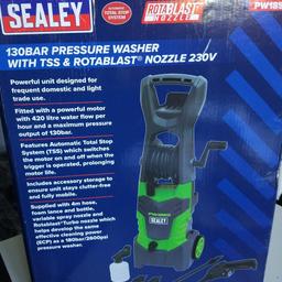 Sealey PW1850 pressure washer
Never used jet wash

brand new
Retail price £150